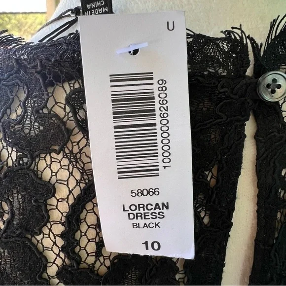 ARITZIA BABATON BLACK LACE “LORCAN” MIDI DRESS SIZE 10 NWT - Picture 6 of 8